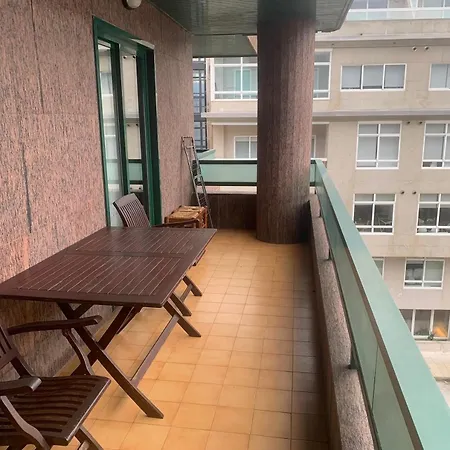 Lägenhet 2 Con Vistas Y 2 Terrazas En Primera Linea Playa Samil